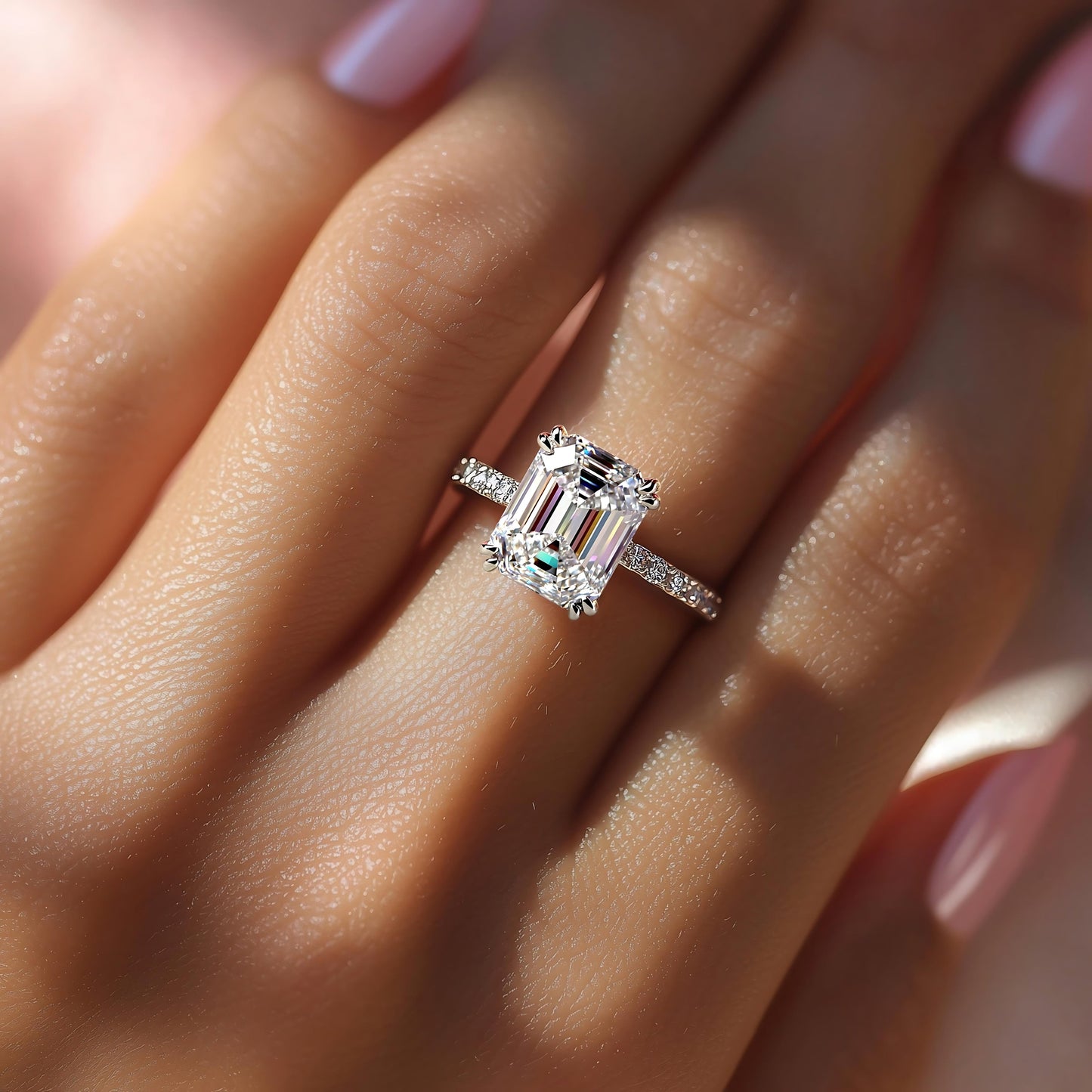 Meteor Arc Engagement Ring