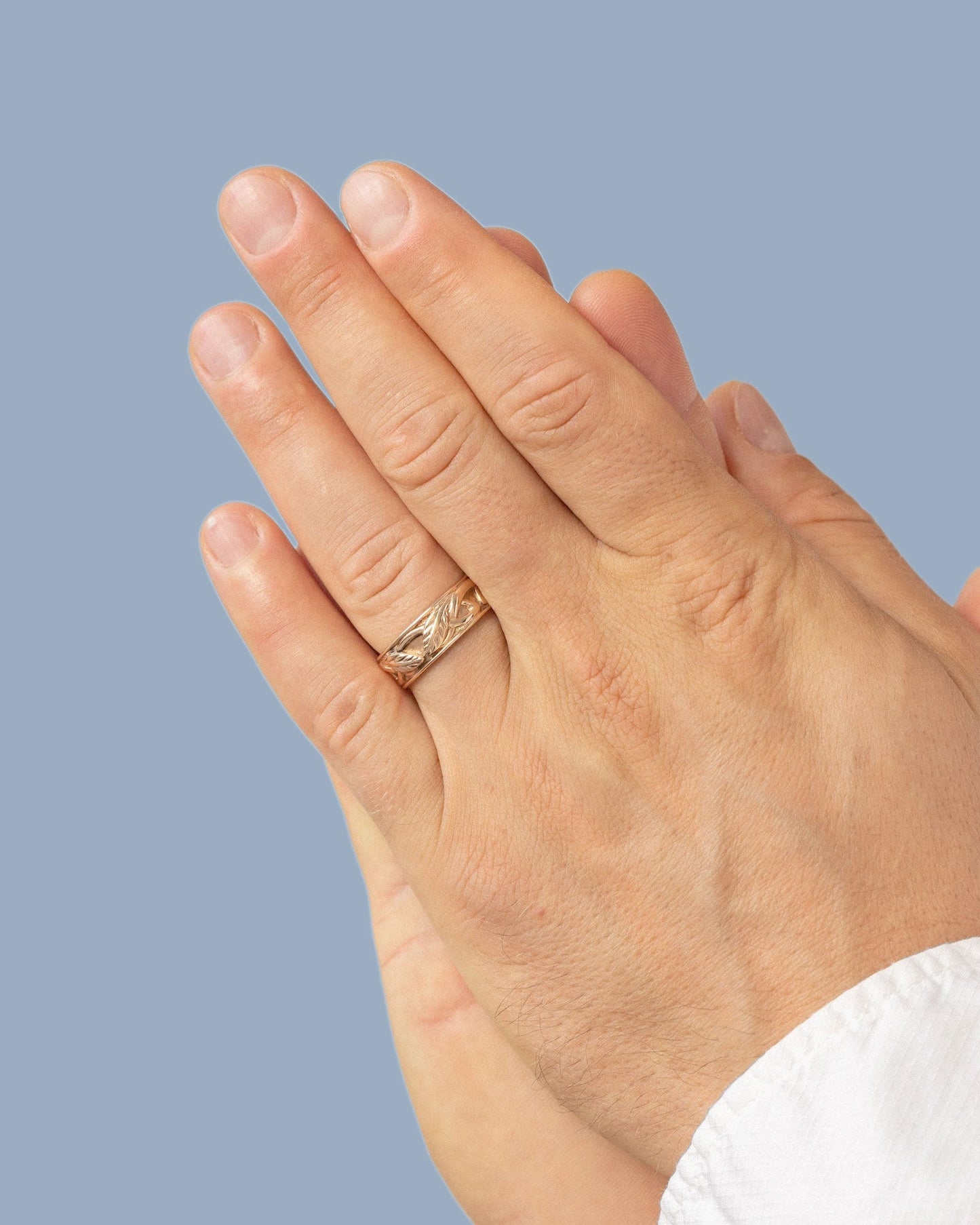 Unique Celtic knot Wedding band lrish inspired ring For Men