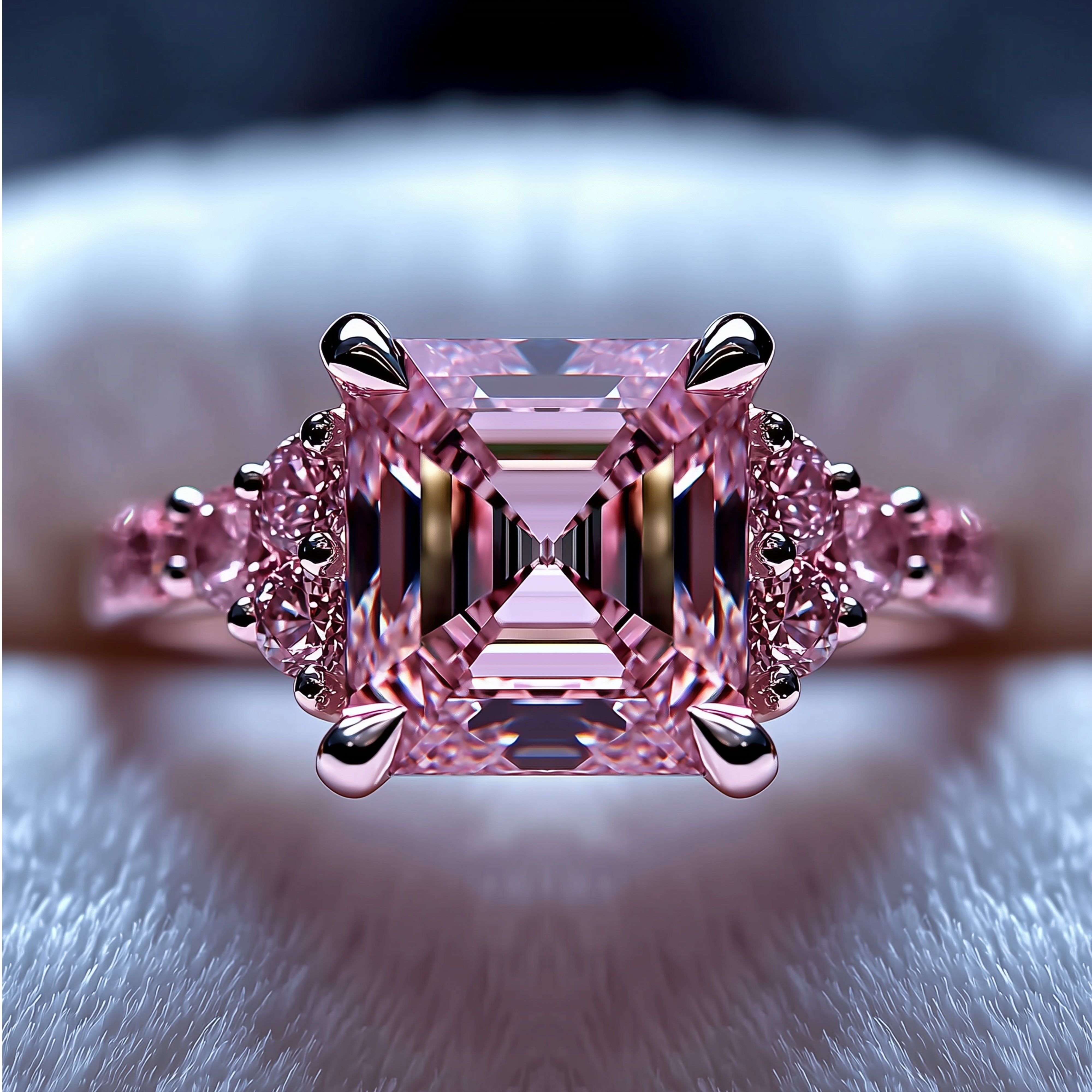 Celestial Tide 925 Sterling Silver Engagement Ring
