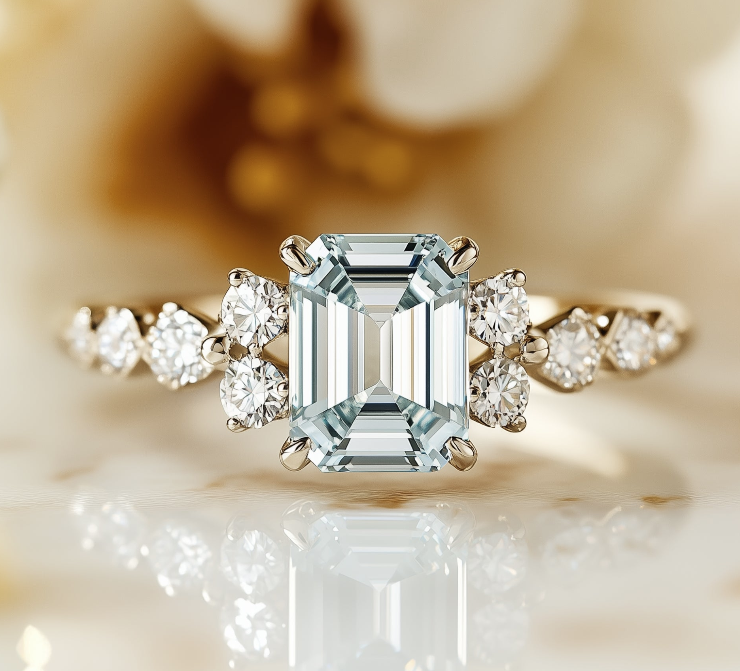 Dewdrop Spark Engagement Ring