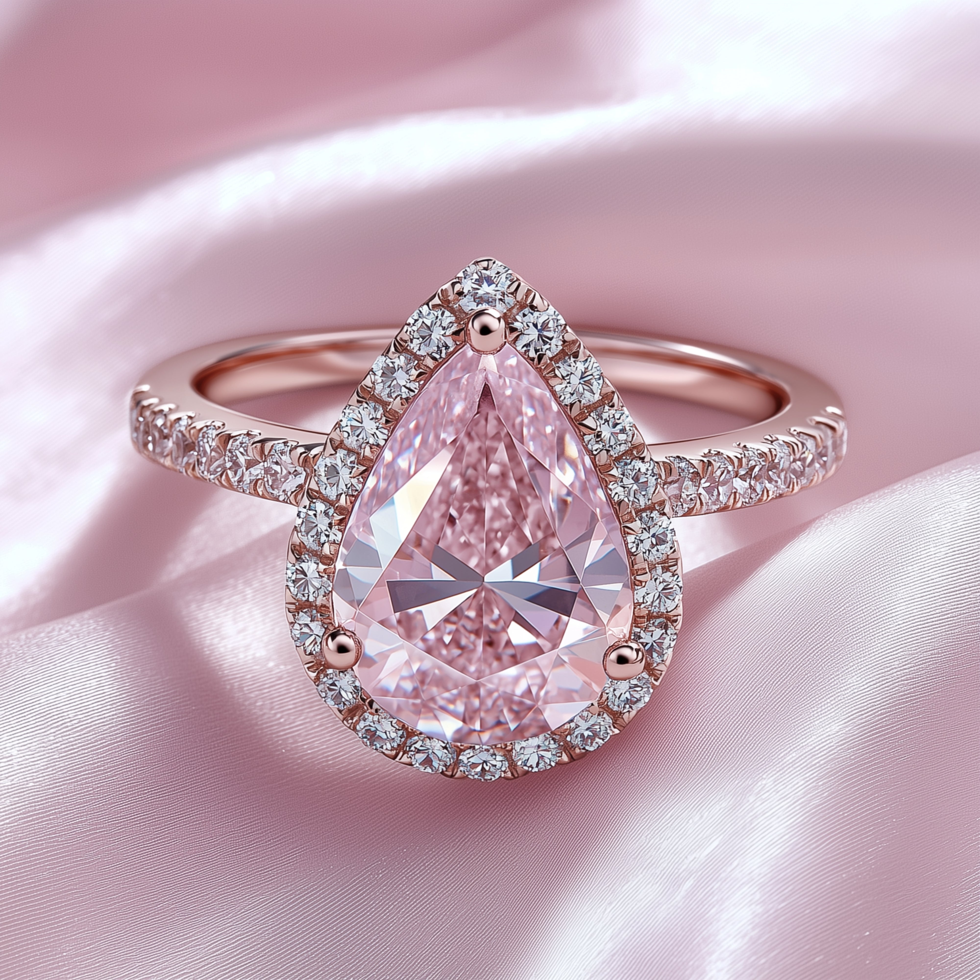 Rose Mirage 925 Sterling Silver Engagement Ring