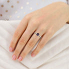 Vintage Hexagon Lab Alexandrite 18K Yellow Gold Engagement Ring For Women