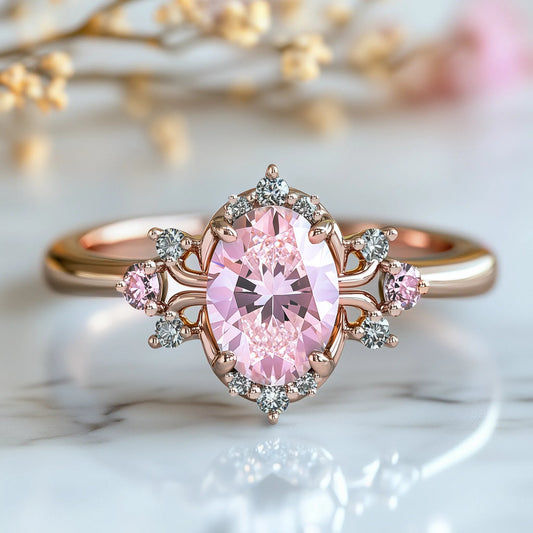 Blush Mirage rings