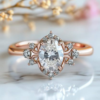 Blush Mirage rings