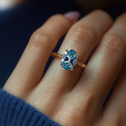 Cosmic Arc Engagement Ring