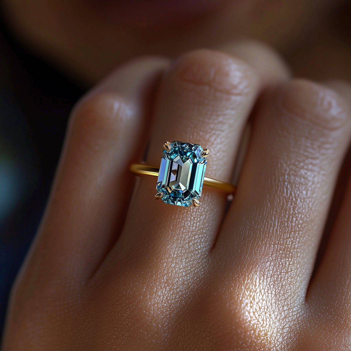 Dewdrop Spark Engagement Ring