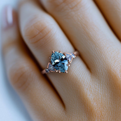 Celestial Veil Engagement Ring