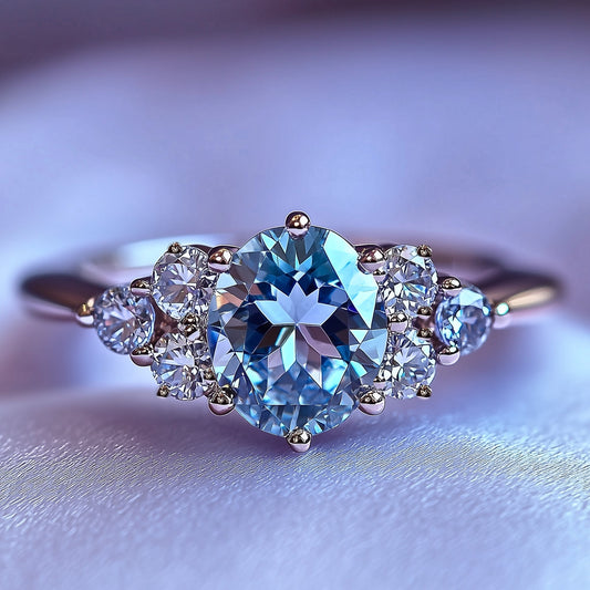 Misted Peak Engagement Ring