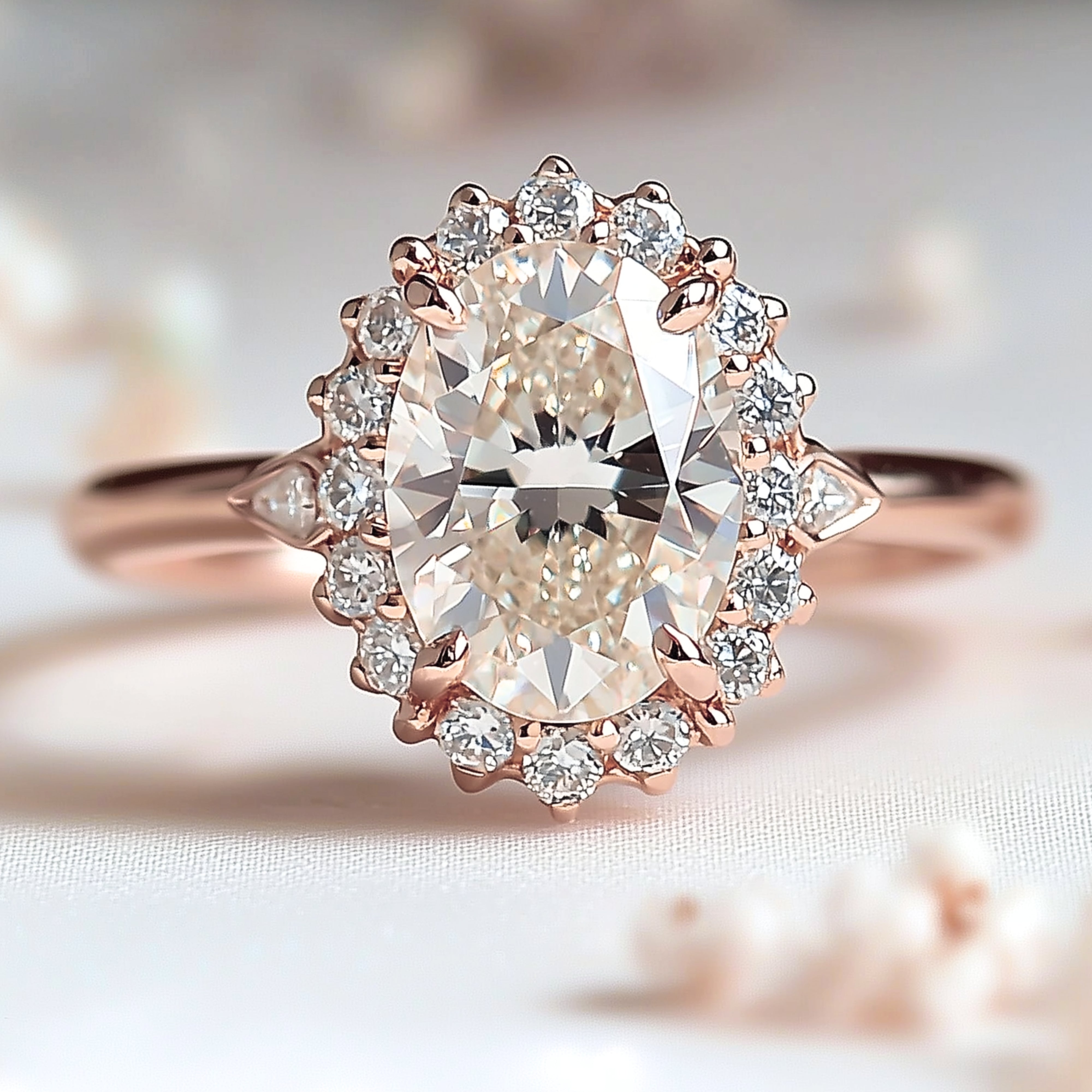 Glint Frost 925 Sterling Silver Engagement Ring