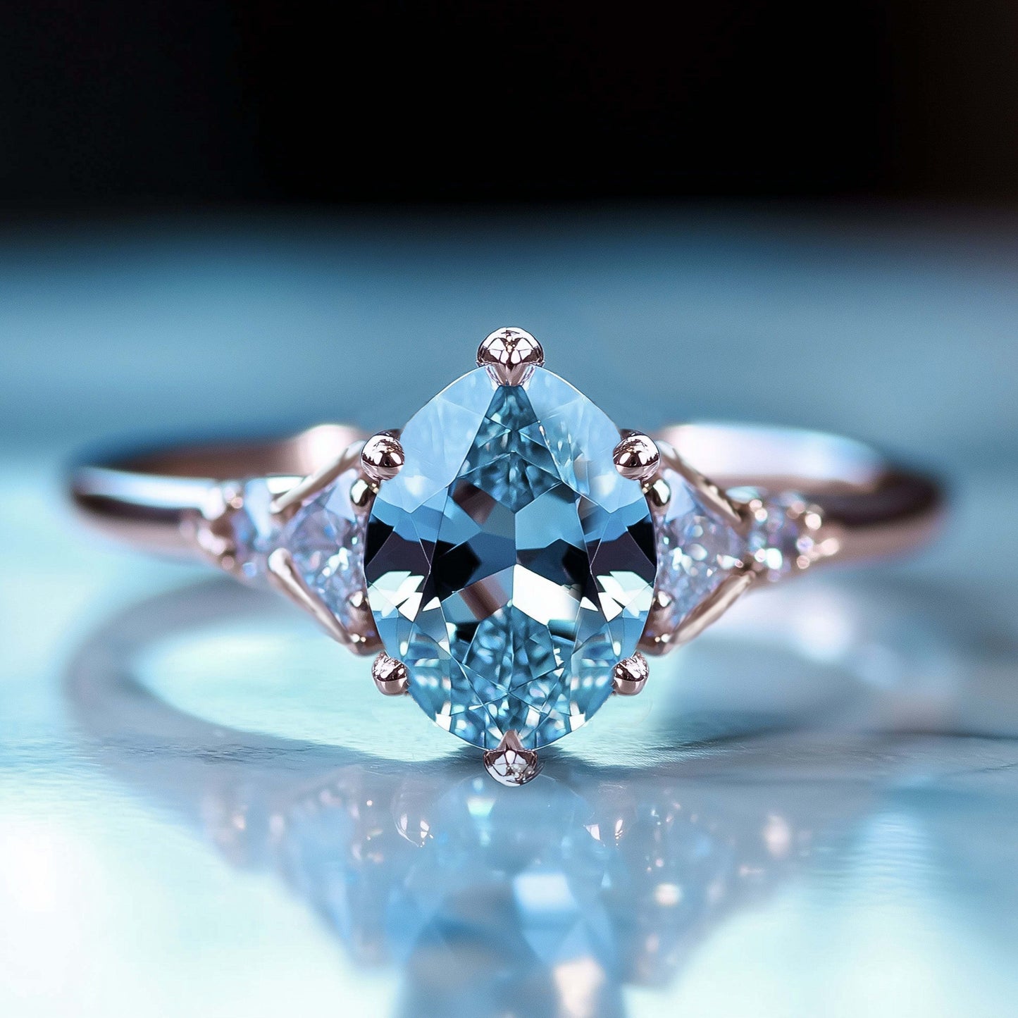 Celestial Veil Engagement Ring