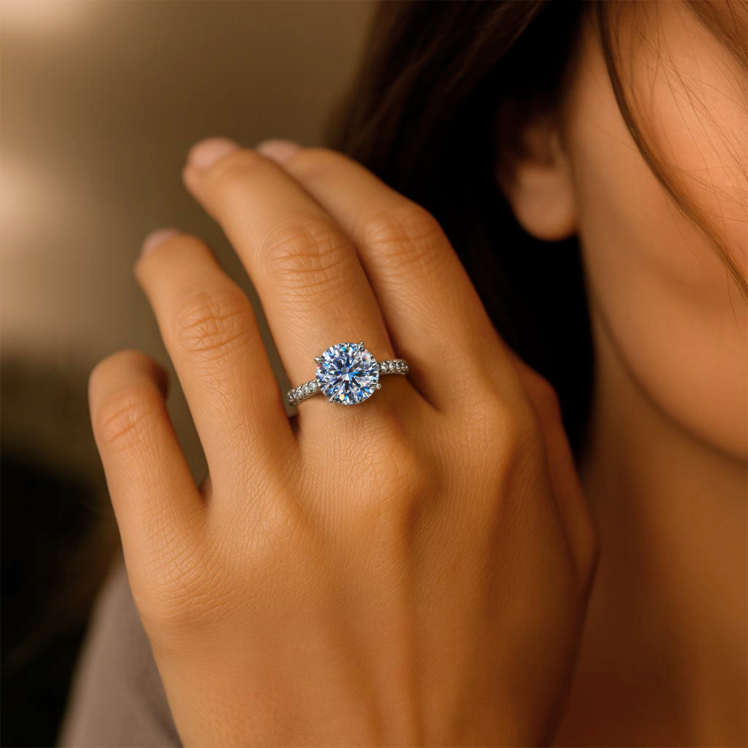 Celestial Flame Promise Ring