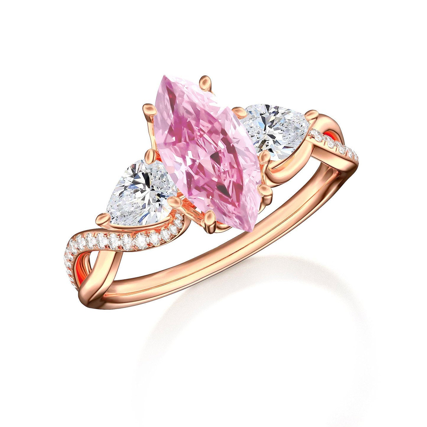 Frozen Blaze Promise Ring