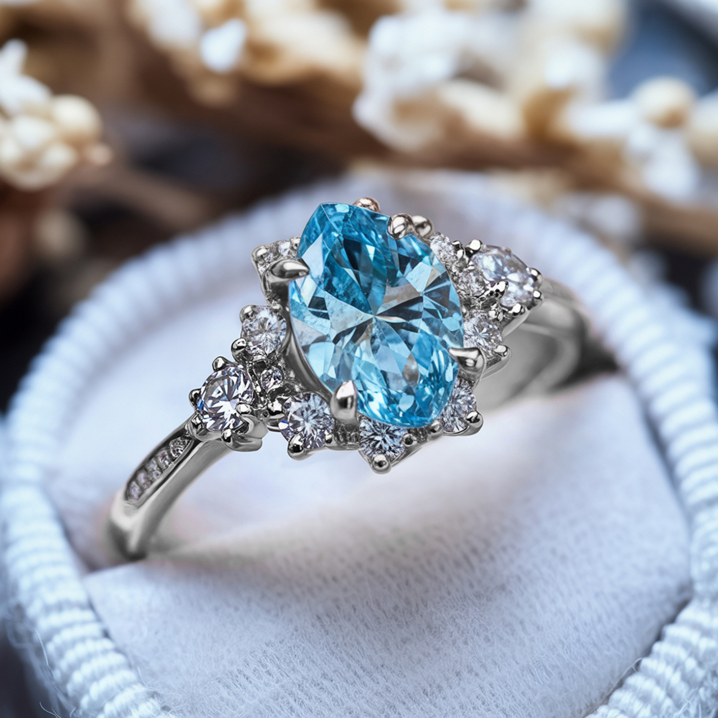 Glacial Spark Promise Ring
