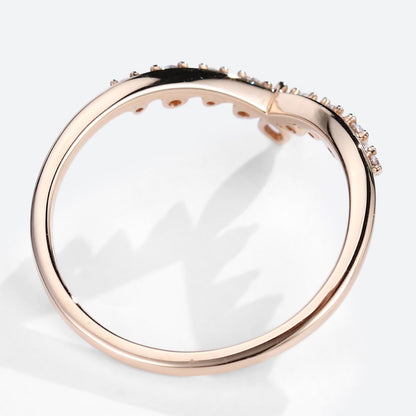 Unique Marquise and Round Moissanite Curved Wedding Band