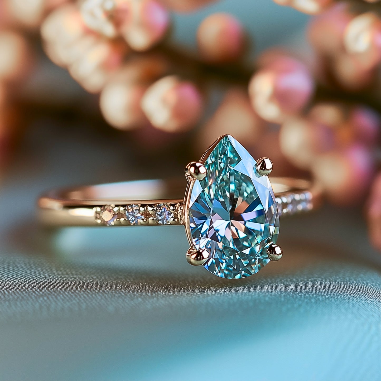 Luminous Tide Engagement Ring