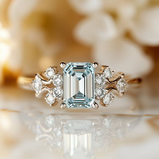 Frost Veil Engagement Ring