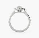 Customize your own Vintage Marquise Moss Agate 18K White Gold Engagement Ring